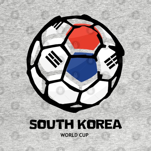 South Korea Football Country Flag by KewaleeTee